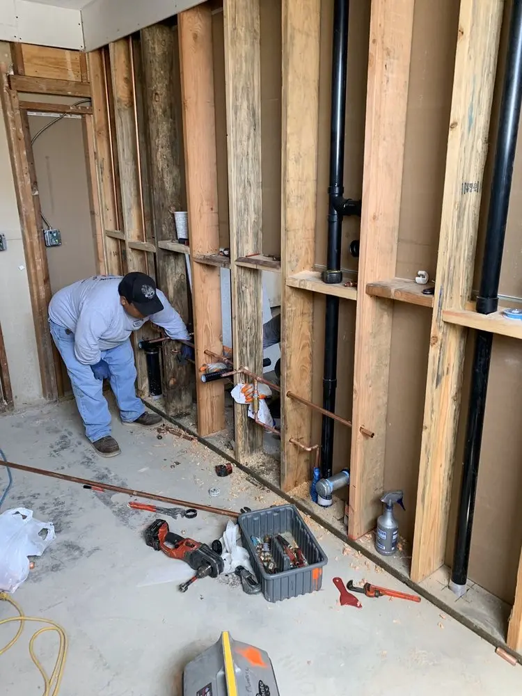 Commercial rough-in plumbing for Trenchless Sewer Repair in La Grange